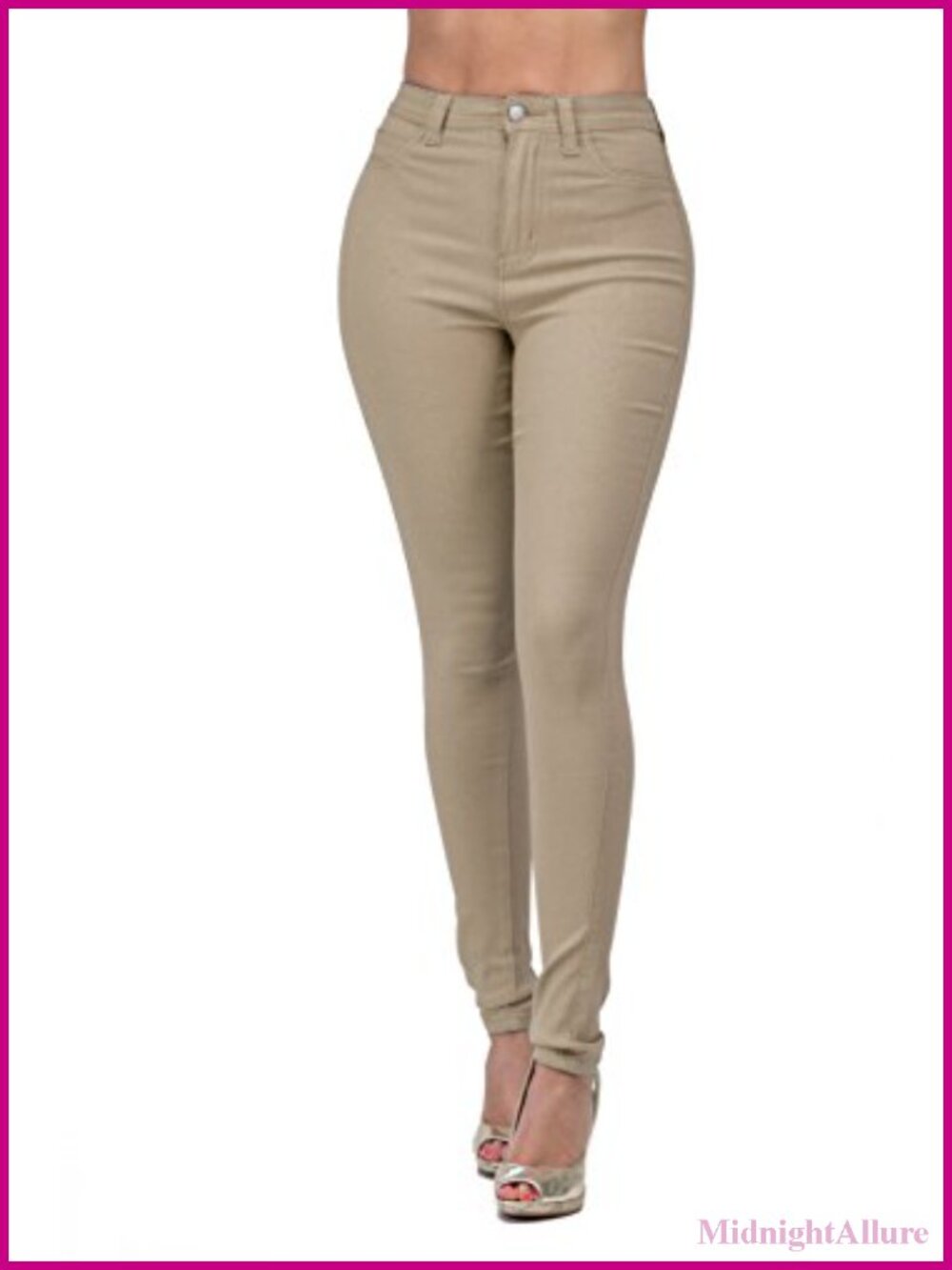 High Waisted Skinny Destroyed Ripped Distressed Stretch Jeans for Women